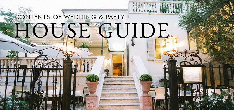 CONTENTS OF WEDDING & PARTY STYLE
